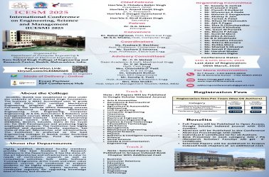 March - ICESM 2025 International Conference on Engineering, Science and Management